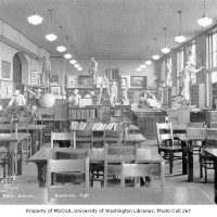 1934 Library being painted