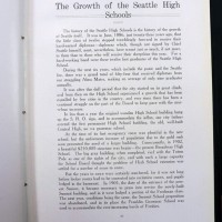 1909 history of seattle high schools